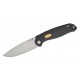 CJRB Aes Folding Knife - 3.3" AR-RPM9 Blade Contoured CNC Machined Black G10 Handle