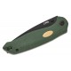 CJRB Aes Folding Knife - 3.3" AR-RPM9 Black PVD Blade Contoured CNC Machined Green Canvas Micarta Handle