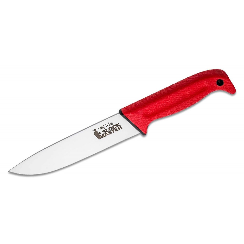 Cold Steel Slock Master Fixed Blade Knife - 6.5" Blade Red Kray-Ex Handle