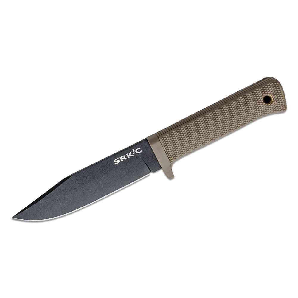 Cold Steel SRK Compact Survival Rescue Knife - Black Blade FDE Kray-Ex Handle