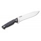 Cold Steel Razor Tek Fixed Blade - 6.5" Satin Recurve Blade Black Handle