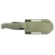 Condor Fighter Knife - 4.91" Carbon Steel Black Blade Army Green Polypropylene Handle