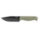 Condor Fighter Knife - 4.91" Carbon Steel Black Blade Army Green Polypropylene Handle