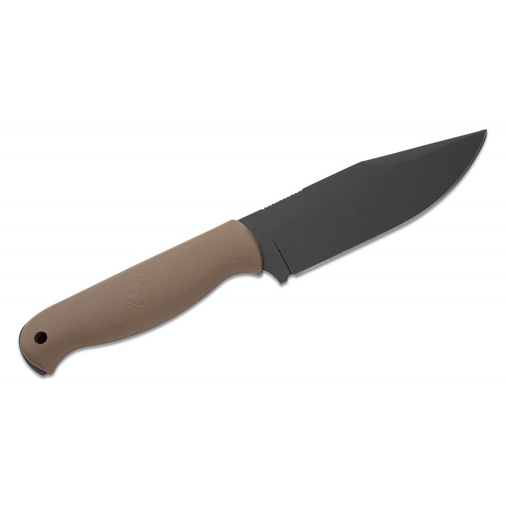 Condor Fighter Knife - 4.91" Carbon Steel Black Blade Tan Polypropylene Handle