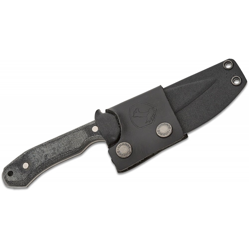 Condor K-Night Knife - 4.27" 14C28N Blasted Satin Blade Micarta Handle