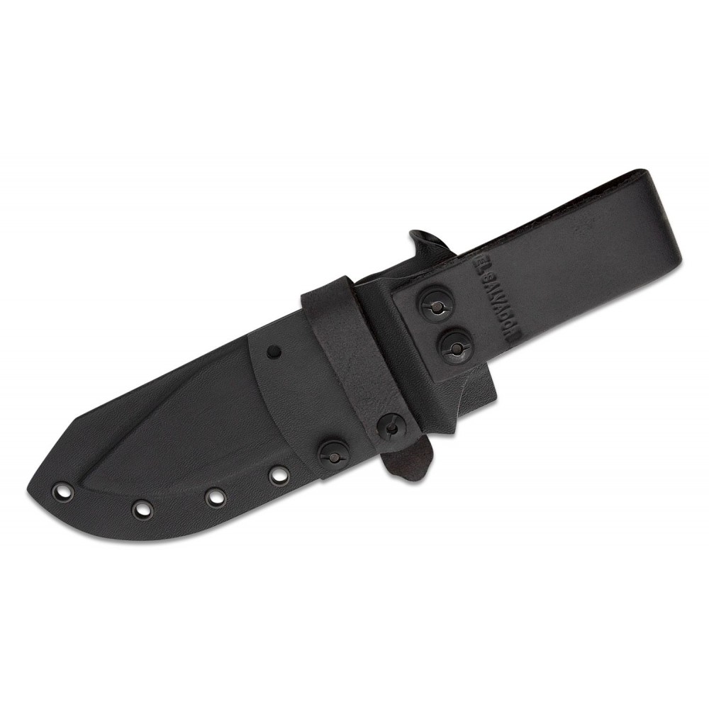 Condor Black Leaf Fixed Blade Knife - 5.41" Blade Black Micarta Handle