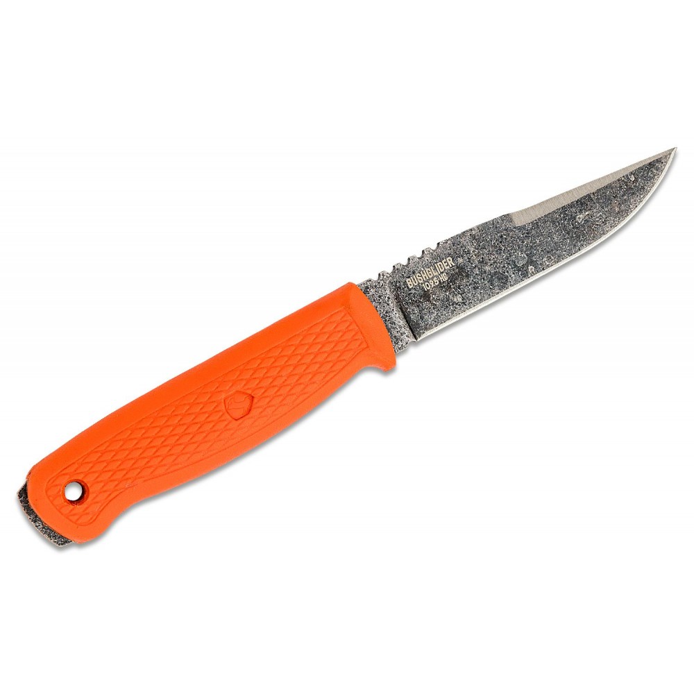 Condor Bushglider Fixed Blade Knife - 4.2" Carbon Steel Blade Orange Handle and Sheath