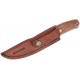 Condor Kambo Puukko Knife - 2.93" Scandi Ground Blade Micarta Handle Leather Sheath