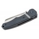  CRKT 7271 Philip Booth Ripsnort II Folding Knife - 3.48" Satin Plain Blade Black GRN Handle