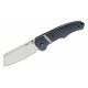  CRKT 7271 Philip Booth Ripsnort II Folding Knife - 3.48" Satin Plain Blade Black GRN Handle