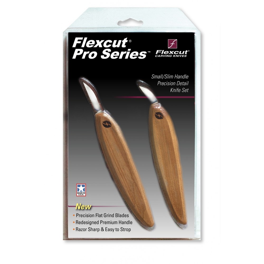 Flexcut Pro Series FP100 Precision Detail 2 Pack with Slim Handles