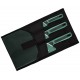 Gerber ComplEAT 3 Piece Knife Set, Baltic Haze Polypropylene Handles with Black Rubber Overmold and Case