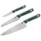 Gerber ComplEAT 3 Piece Knife Set, Baltic Haze Polypropylene Handles with Black Rubber Overmold and Case