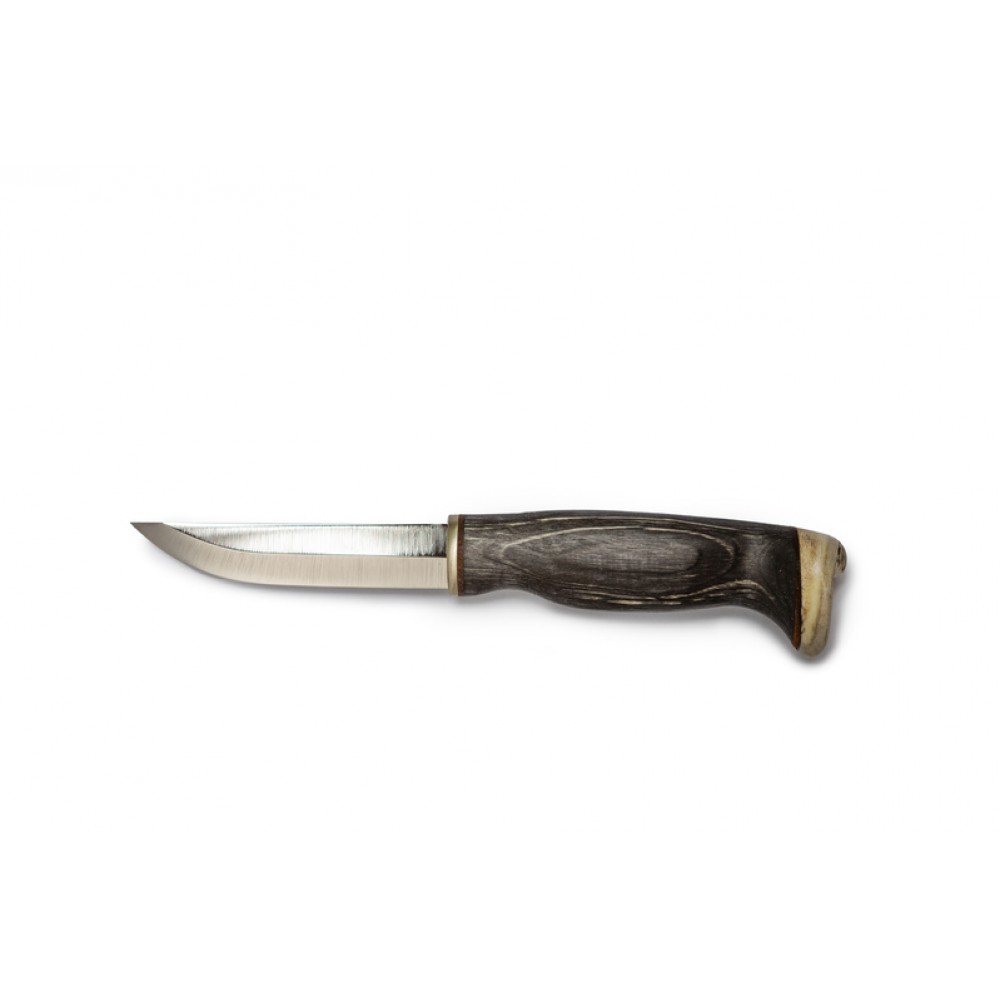 Arctic Legends Hobby Knife - 3.74" Stainless Steel Blade Black Birch Handle