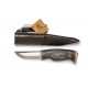 Arctic Legends Hunters Knife - 3.54" Stainless Steel Blade Black Birch Handle