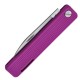 Baladeo Papagayo Lockback Pocket Knife Violet Purple - 3" Stainless Steel Blade Violet TPE Handle