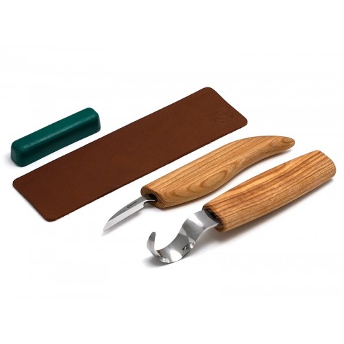 BeaverCraft Deluxe Wood Carving Kit S01X Wood Carving Knife Set - Spoon  Carving Kit - Whittling Kit Beginners Sloyd Knife Wood Carving Hook Knife  Wood Carving Tools (Brown)