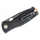 Boker Plus Vox Fieldfolder Folding Knife - 3.41" Blade Black G10 Handle with Brass Spacer