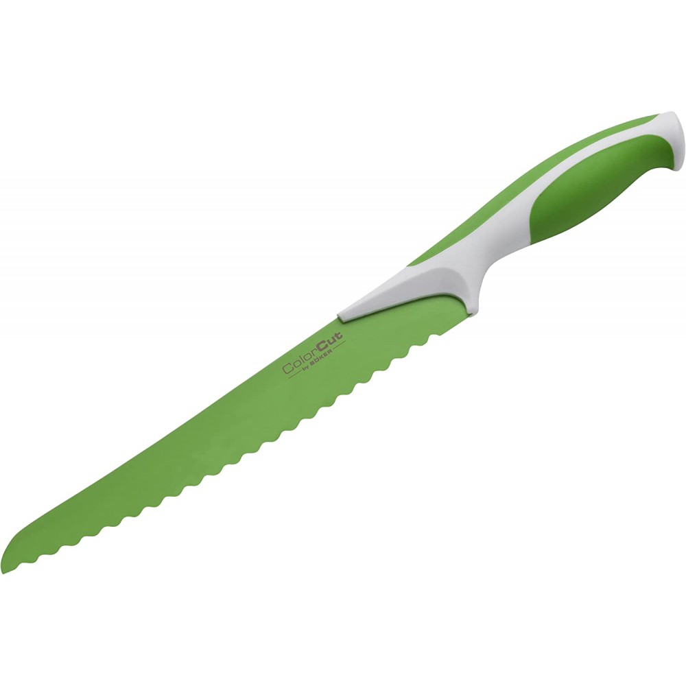 Boker Colourcut Bread Knife Green - 8.25" Blade with Matching Blade Guard