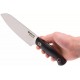 Boker Saga Santoku Knife - Satin 6.3" Blade, G10 Handle with Red Fiber Inlays and Gift Box