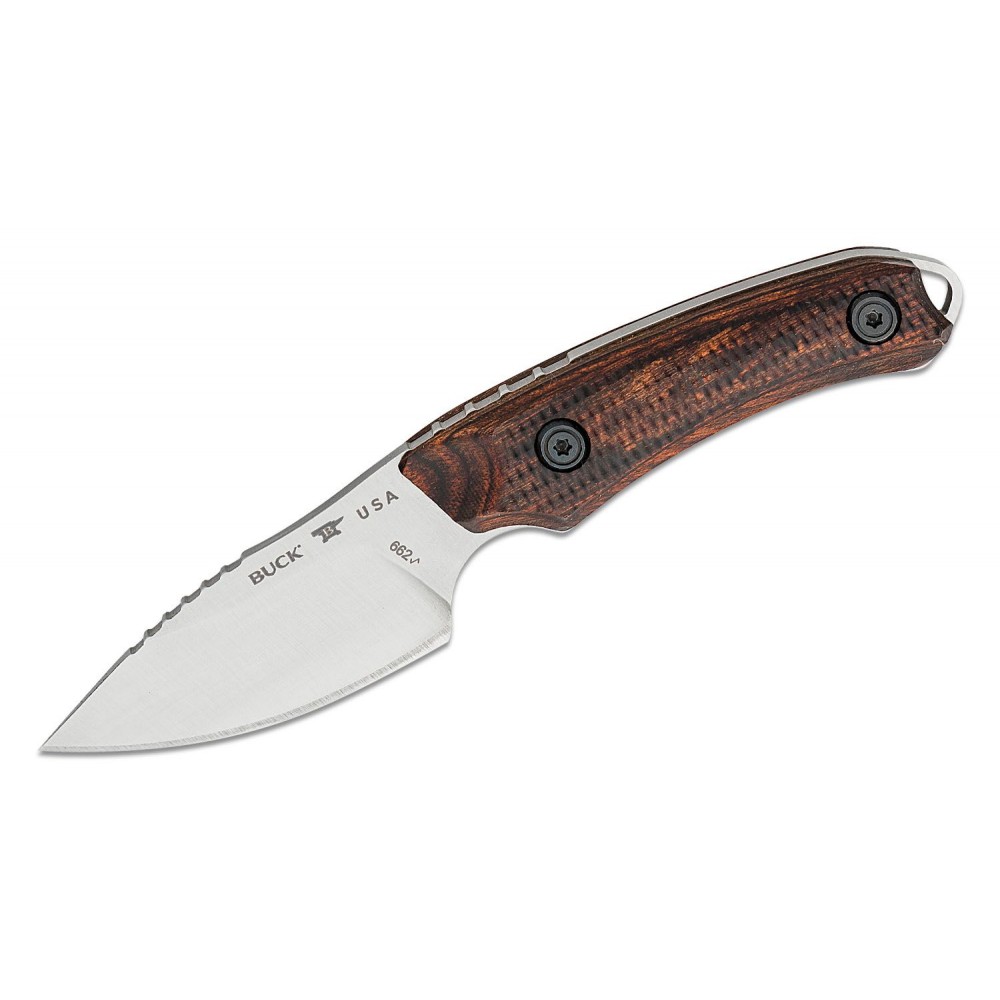 Buck 662 Alpha Scout Fixed Blade Knife Walnut Dymalux Handle