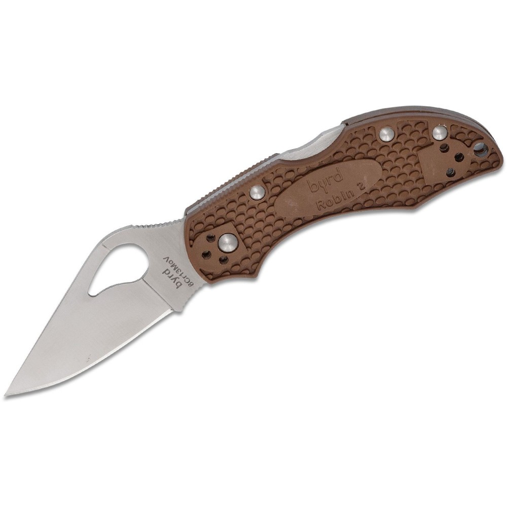 Byrd Knives Robin 2 Folding Knife Brown Handle