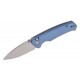 CIVIVI Altus Folding Knife Blue Aluminum Handle Button Lock