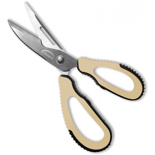 Danco Admiral Series Fishing Pliers - 7.5 Teflon Coated - Sandstorm Handle  - Side Cutters - Rubber Sheath and Belt Clip
