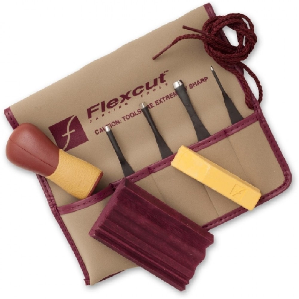 Flexcut SK130 5 Piece Printmaking Set 4 Different Style Blades