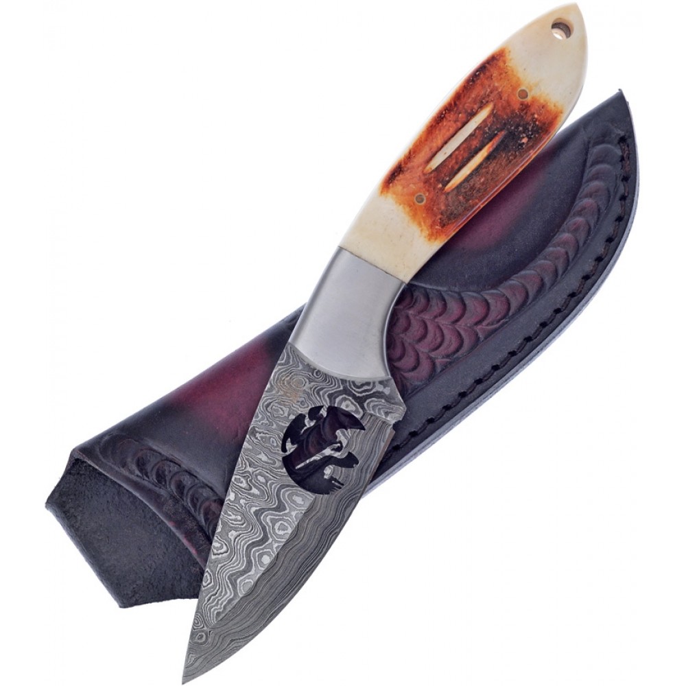 Frost Cutlery Chipaway Damascus Fixed Blade Knife