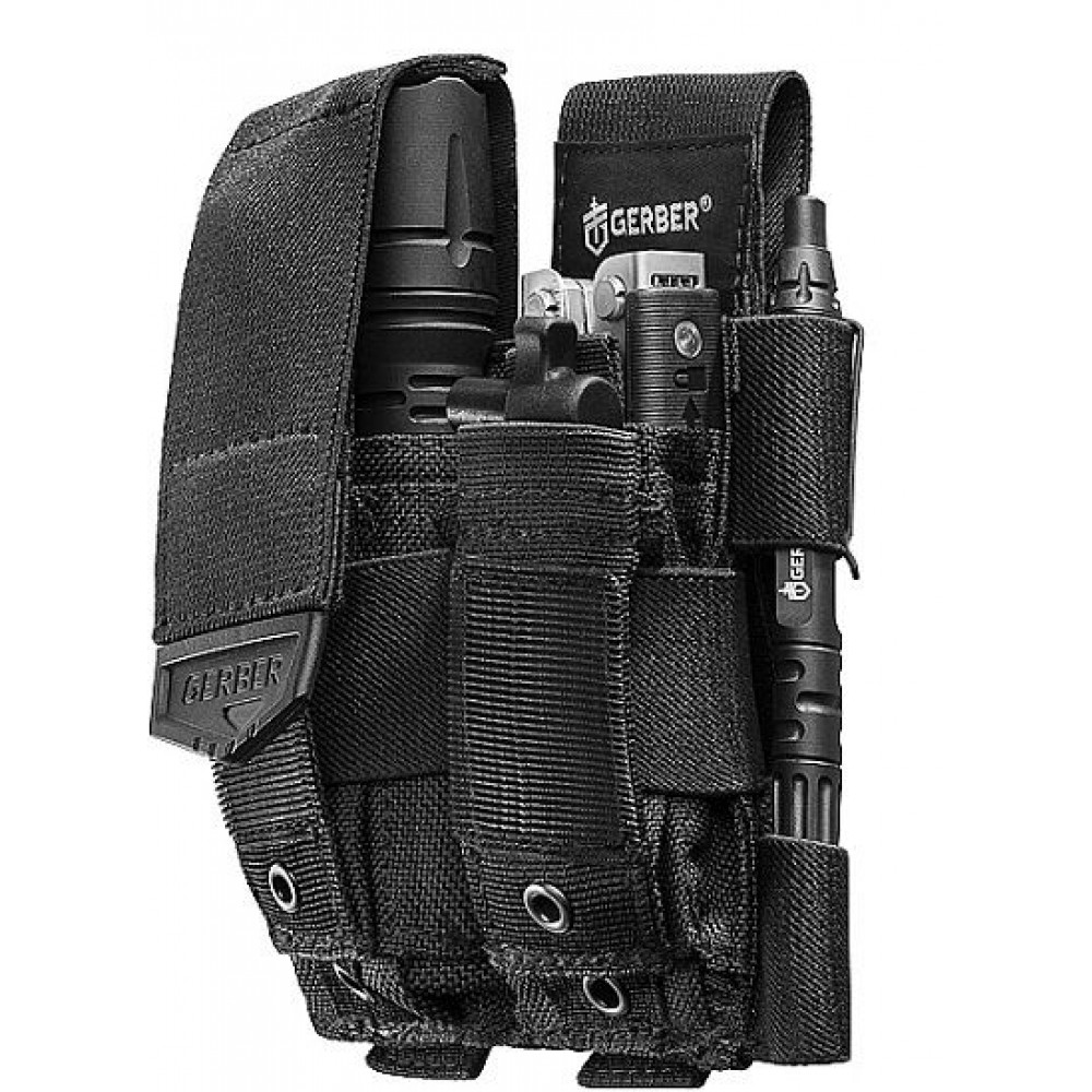 Gerber CustomFit Quad MOLLE Compatible Sheath, Black