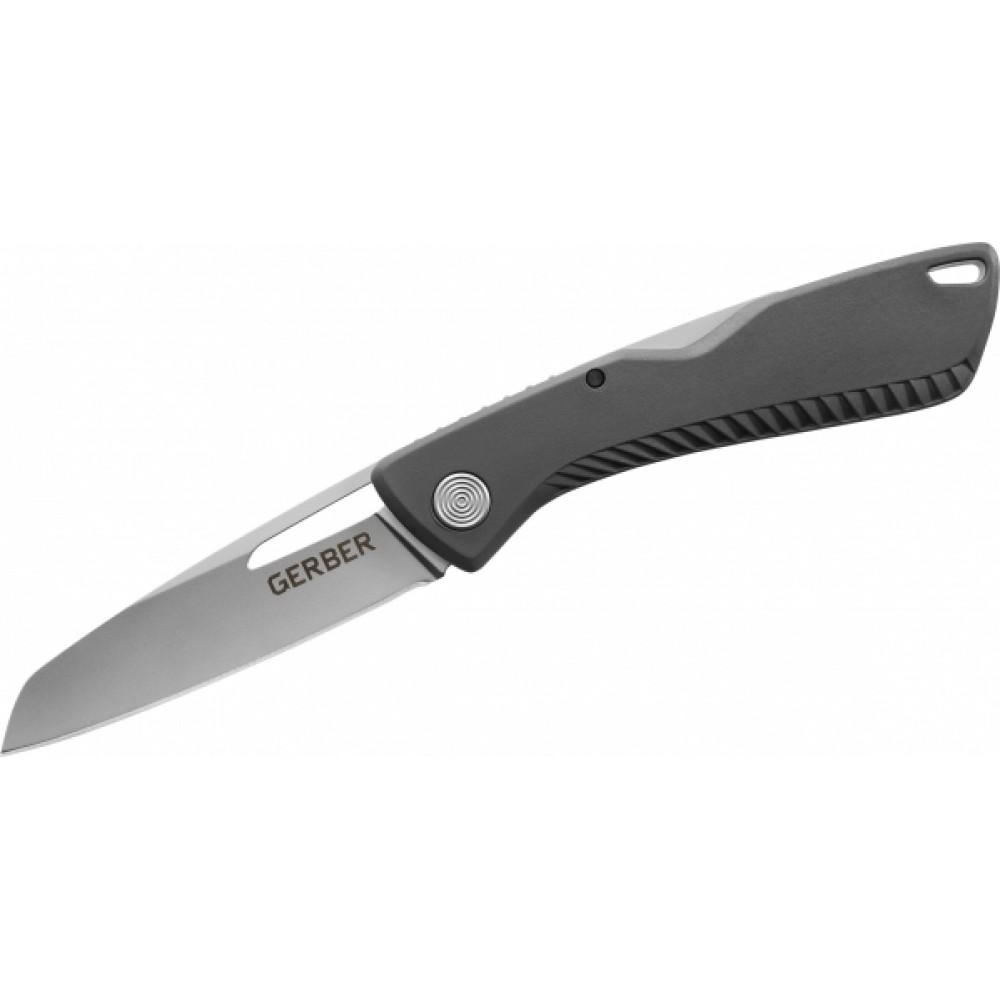 Gerber Shark Belly Folding Knife 3.2" Satin Plain Blade, Gray GFN Handles