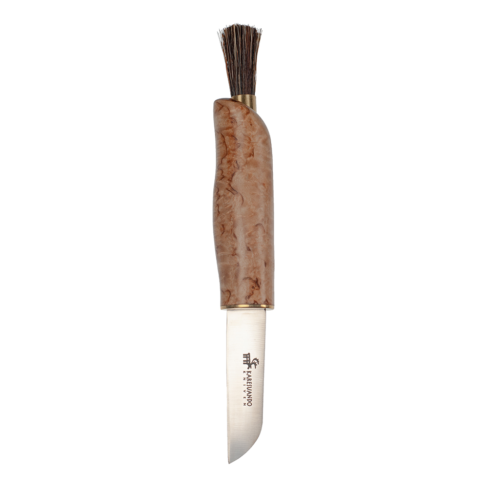 Karesuando Mushroom Knife Natural with Brush