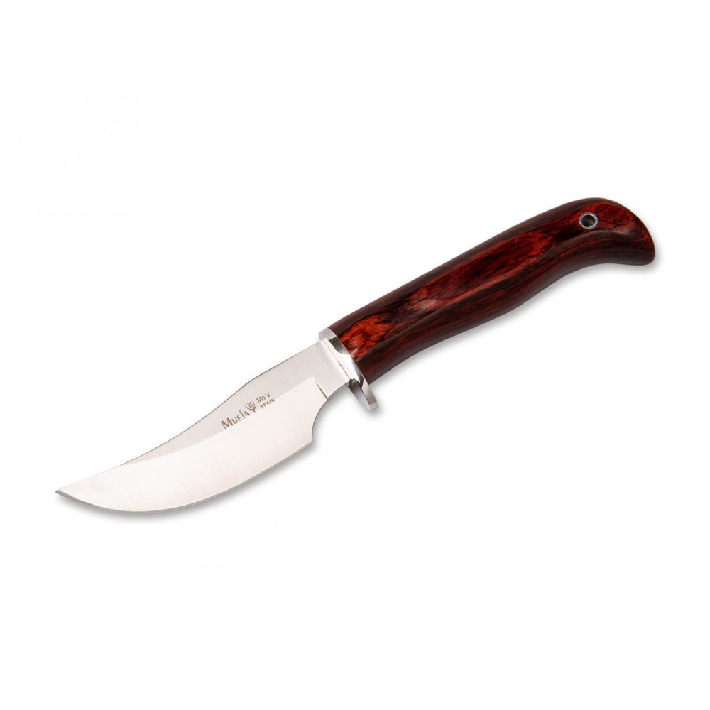 Muela DP-10R Skinner Knife - 3.93" Blade Brown Coral Handle Leather Sheath