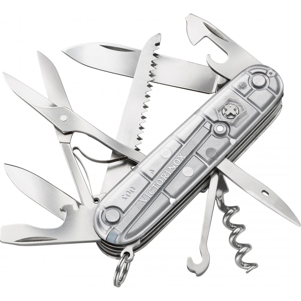 Victorinox Huntsman Silver Transparent UK EDC Multi-Tool