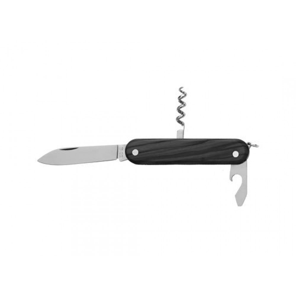 Black Pakkawood UK EDC Multipurpose Folding Knife