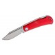 Kansept Knives Wedge Folding Knife - 2.45" 154CM Stonewashed Blade Red G10 Handle Lockback