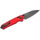 Kershaw 6105RDBW Bel Air DuraLock KVT Folding Knife - 3" CPM-MagnaCut Black Blade Red Aluminum Handle