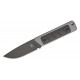 Kizer Smolt Fixed Blade Knife - 2.93" CPM-3V Black Blade Gray G10 Handle