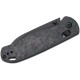 Kizer Drop Bear Folding Knife - 2.99" CPM-S35VN Black Blade Dark Matter Blue Fat Carbon Handle