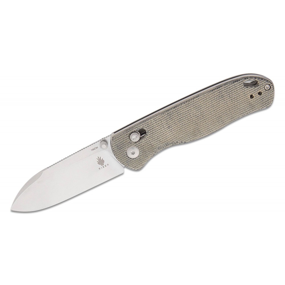 Kizer Drop Bear Folding Knife - 2.97" 154CM Blade Micarta Handle