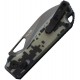 Kunwu Pulsar G10 Camo Folding Knife - 3.25" Black DLC Elmax Steel Blade Digital Camo G10 Handle