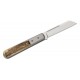 LionSteel DOM Barlow UK EDC Collectors Knife - 2.95" Sheepsfoot Blade, Ram Horn Handle