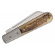 LionSteel DOM Barlow UK EDC Collectors Knife - 2.95" Sheepsfoot Blade, Ram Horn Handle