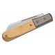 LionSteel DOM Barlow UK EDC Collectors Knife - 2.95" Sheepsfoot Blade, Olive Wood Handle