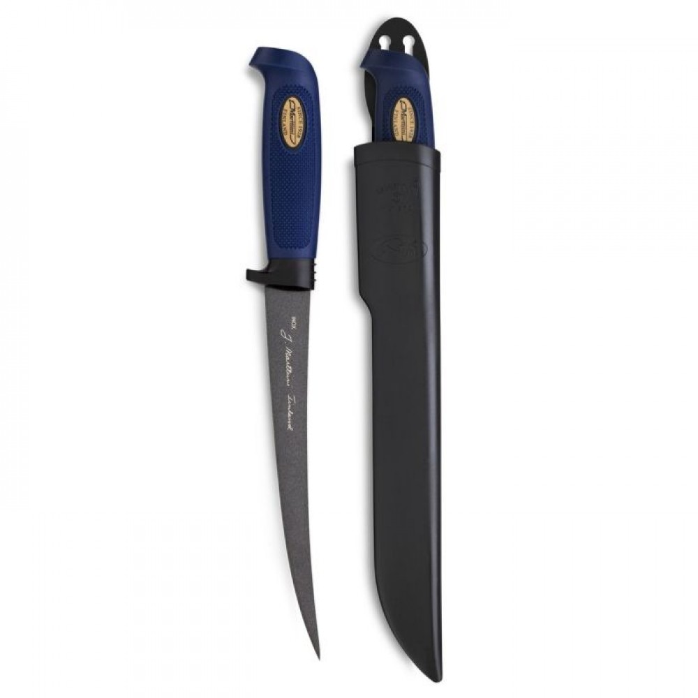 Marttiini 7.5" Professional Fish Filleting Knife with Martef Coating, Plastic Sheath