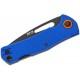 MKM Lov Lockback Folding Knife - 3" N690Co Black Drop Point Blade, Blue FRN Handle