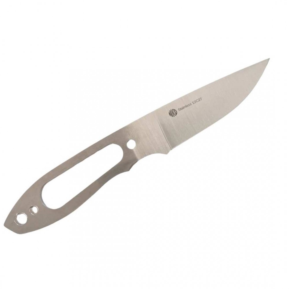 Nordic Knife Design Lizard 75 Blank Knife Blade - 2.95" 12C27 Sandvik Stainless Steel Blade