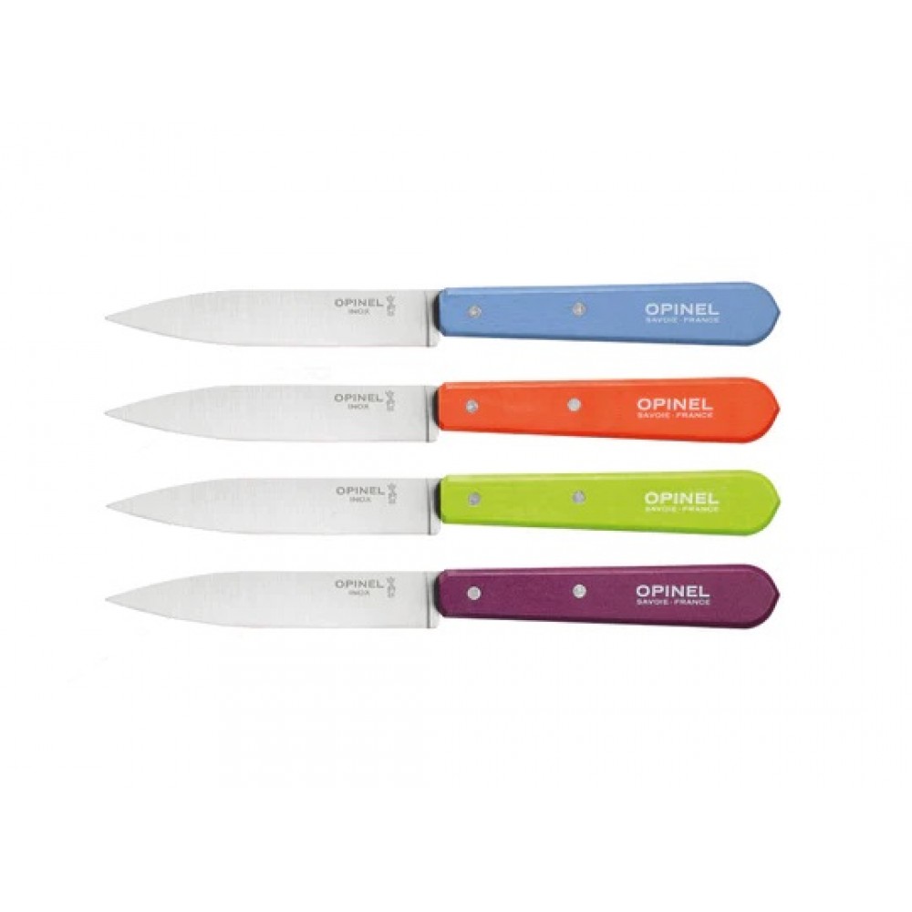 Opinel Pop No.112 Paring Kitchen Knife Set - 4 Piece