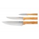 Opinel Parellele Trio Knife Set - Olive Wood Handle